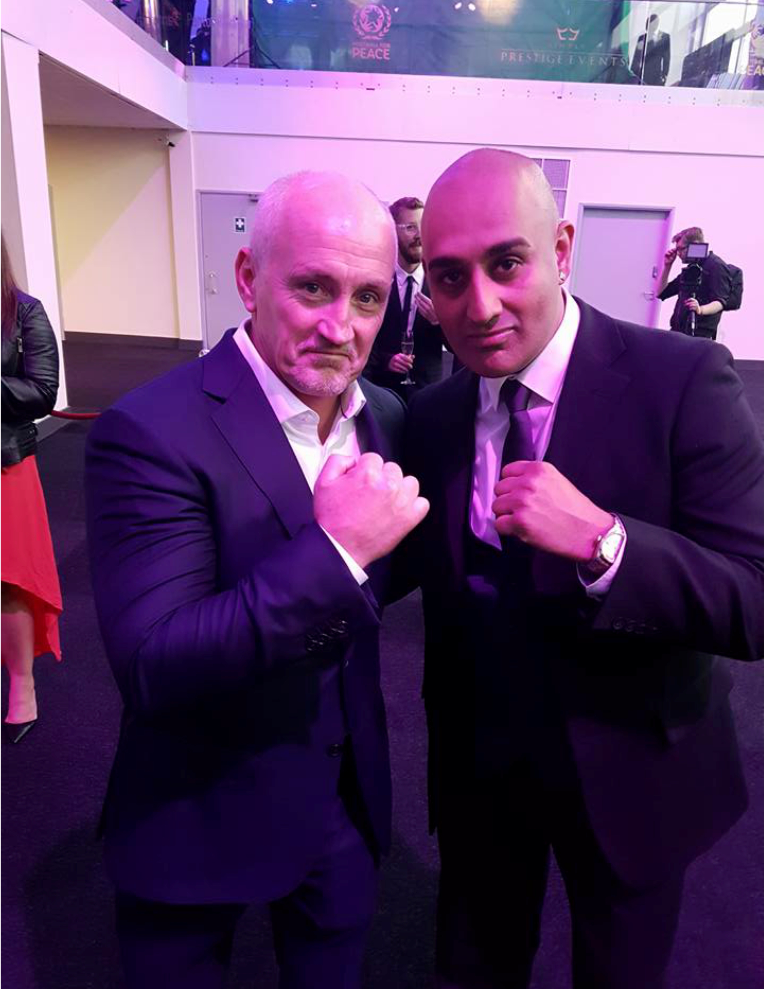 Rokky Singh with Barry McGuigan
