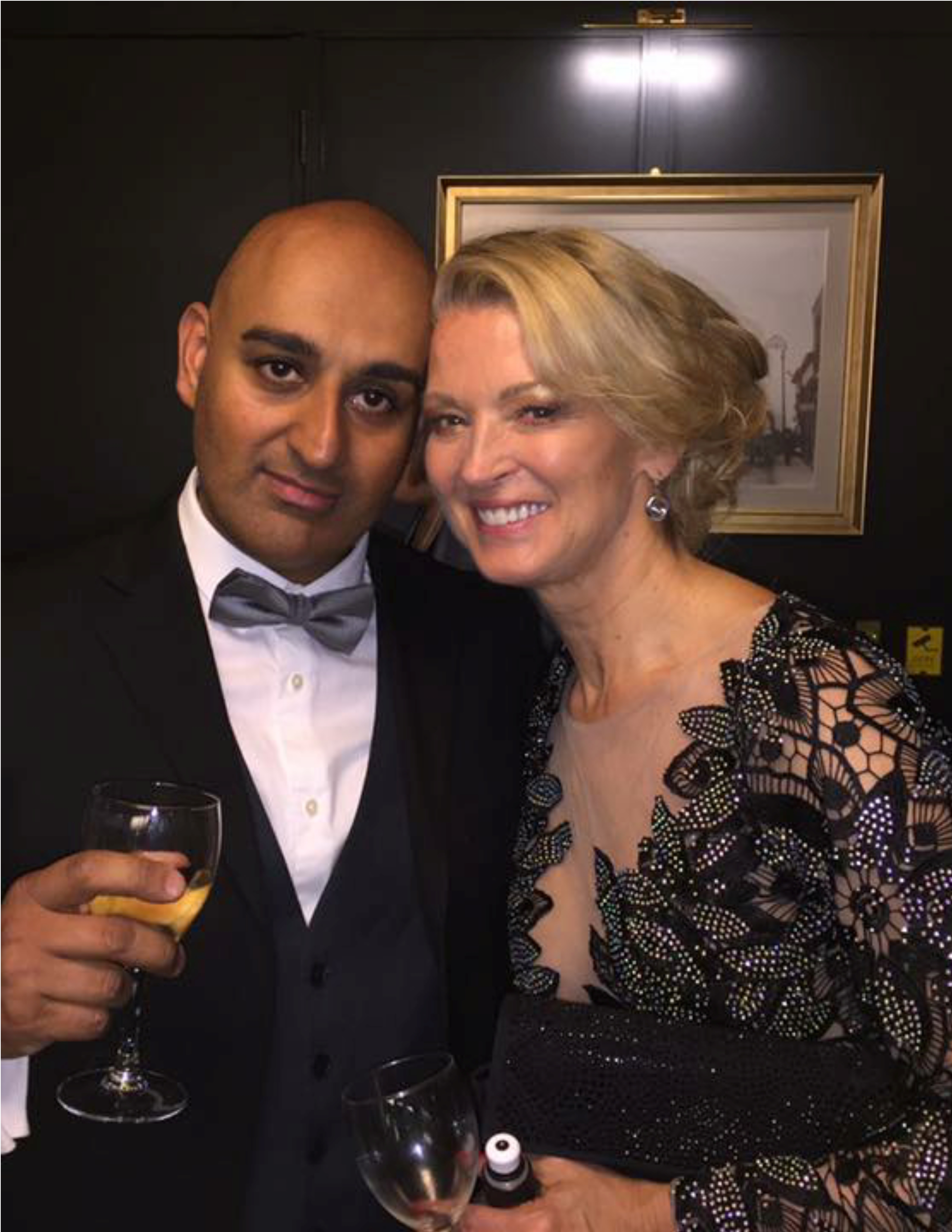 Rokky Singh with Gillian Taylforth