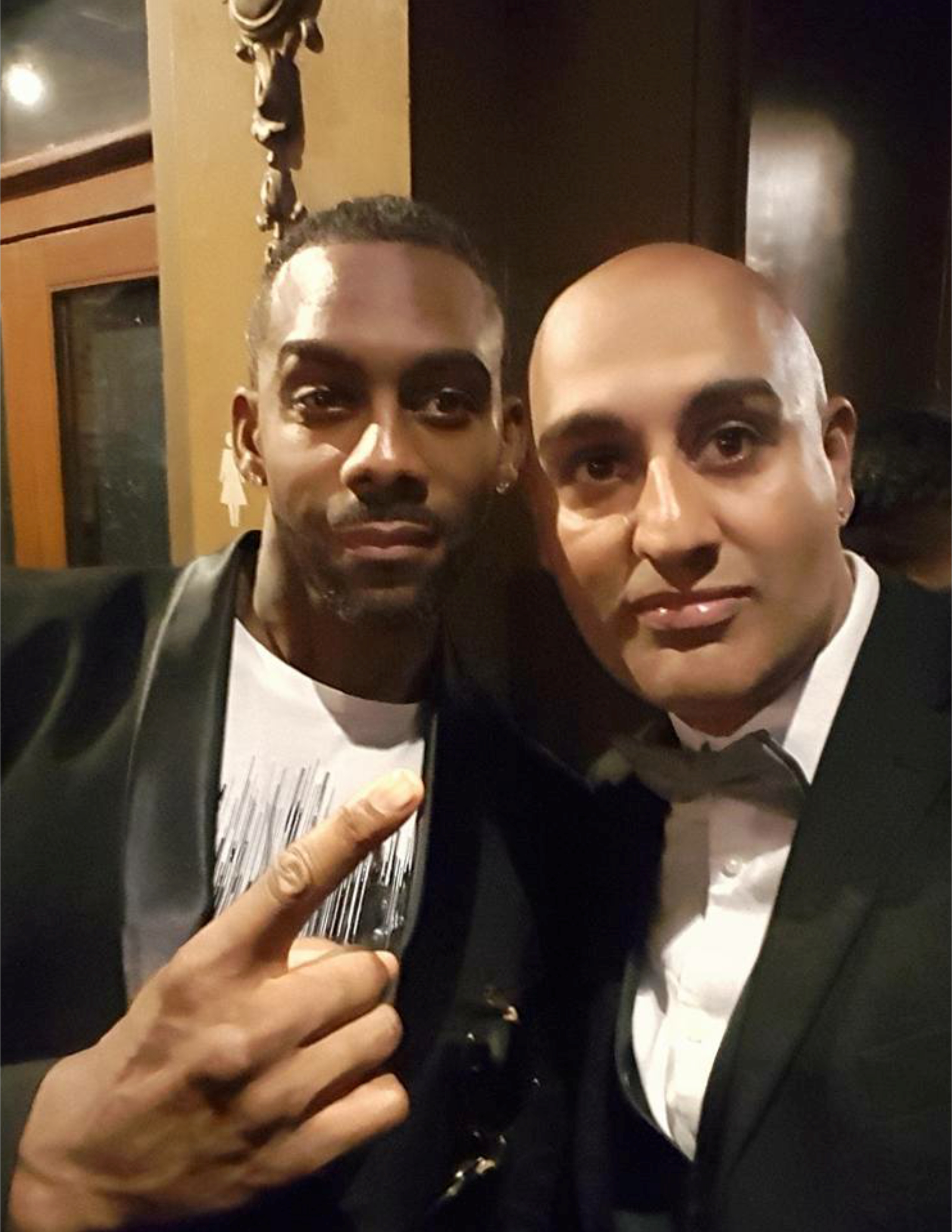 Rokky Singh with Richard Blackwood