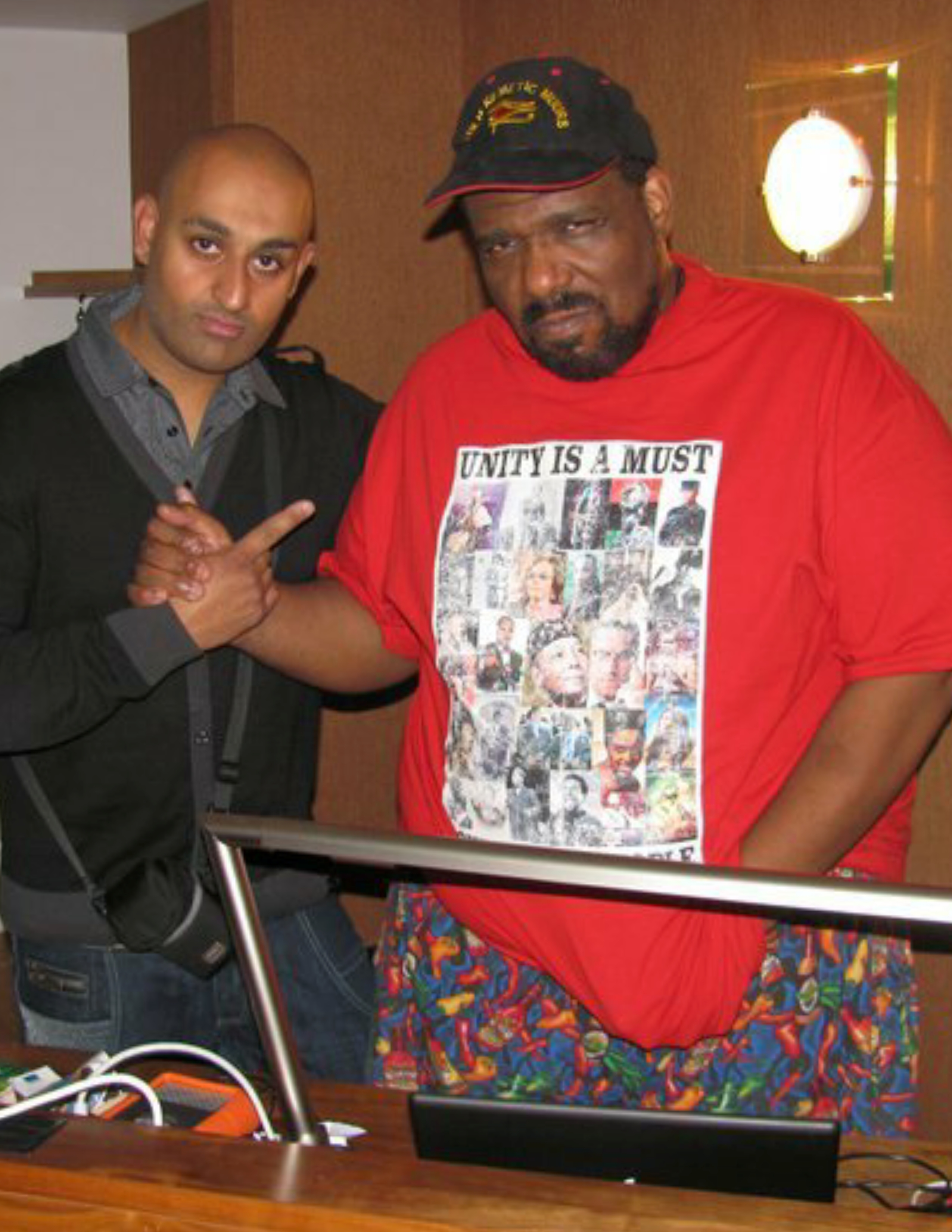 Rokky Singh with Afrika Bambaataa