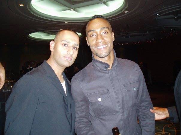 Rokky Singh with Simon Webbe