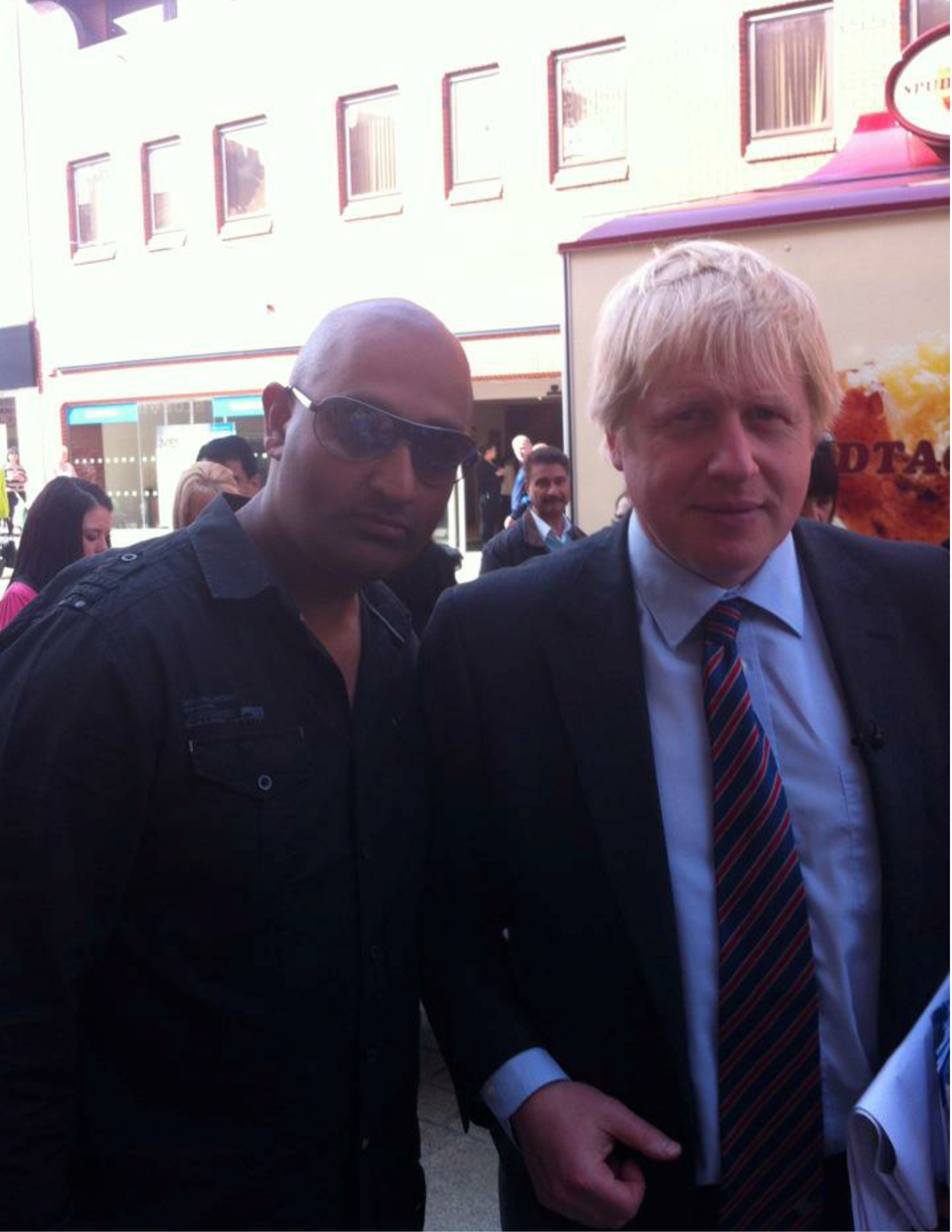 Rokky Singh with Boris Johnson
