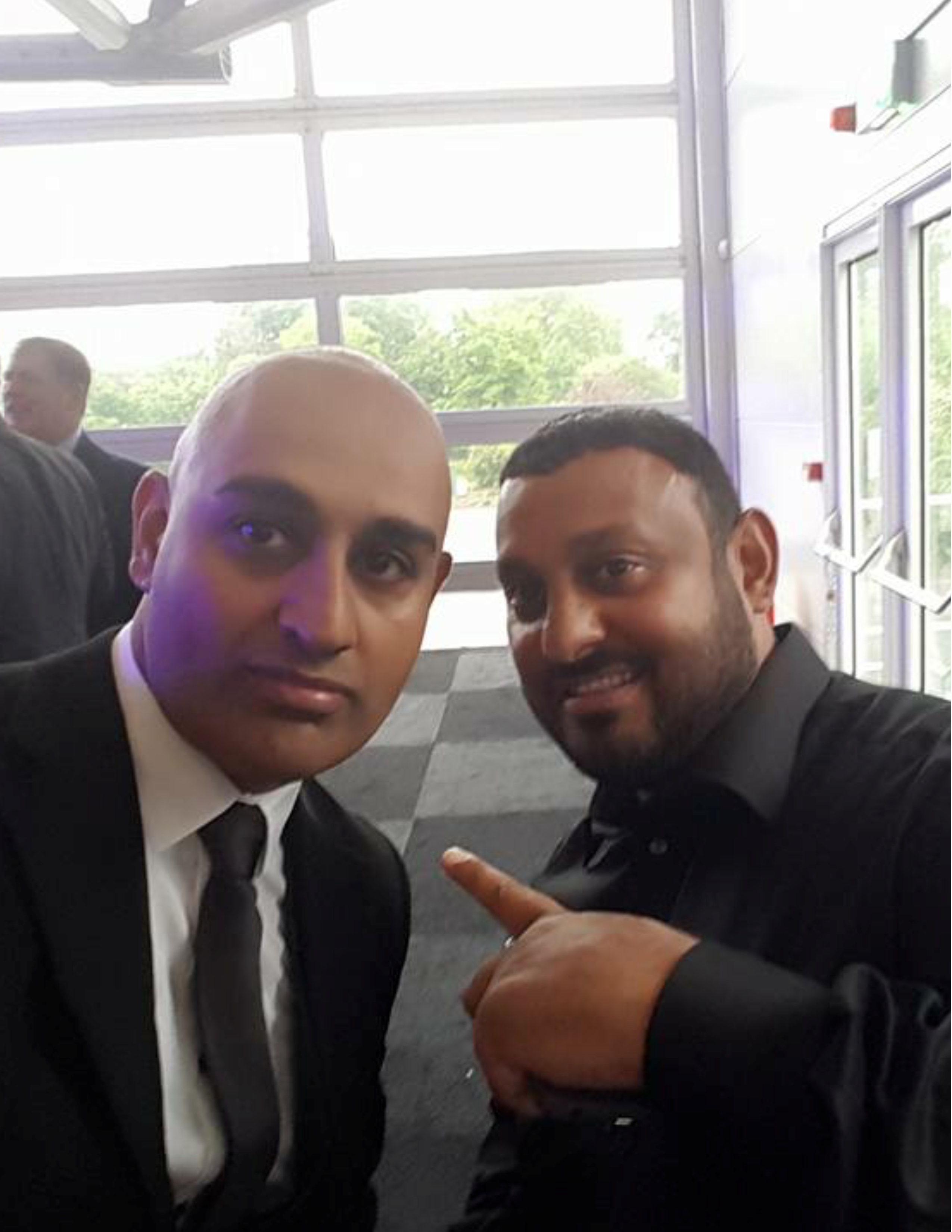 Rokky Singh with Prince Naseem Hamed