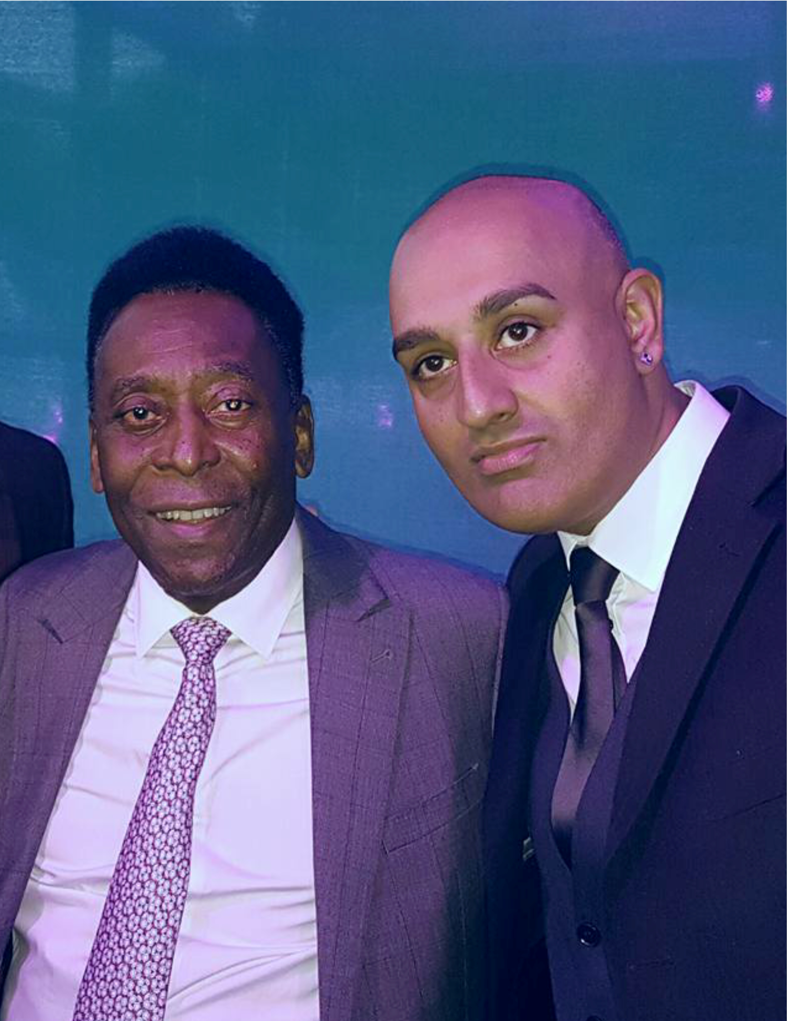 Rokky Singh with Pelé