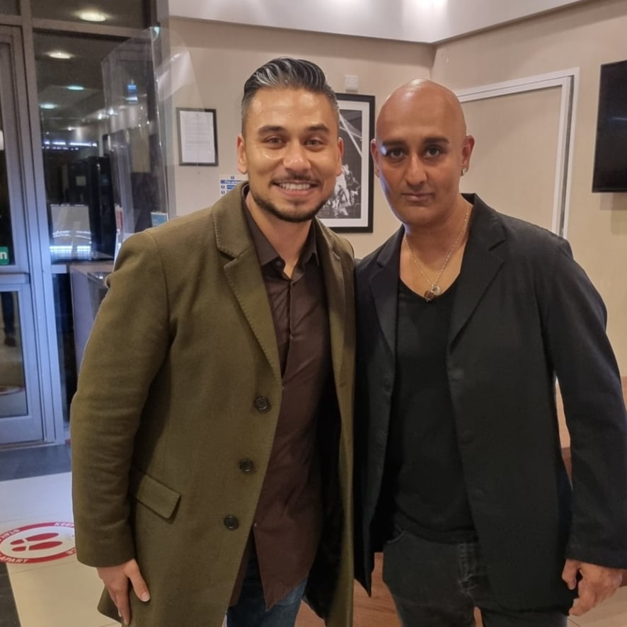 Rokky Singh with Ricky Norwood