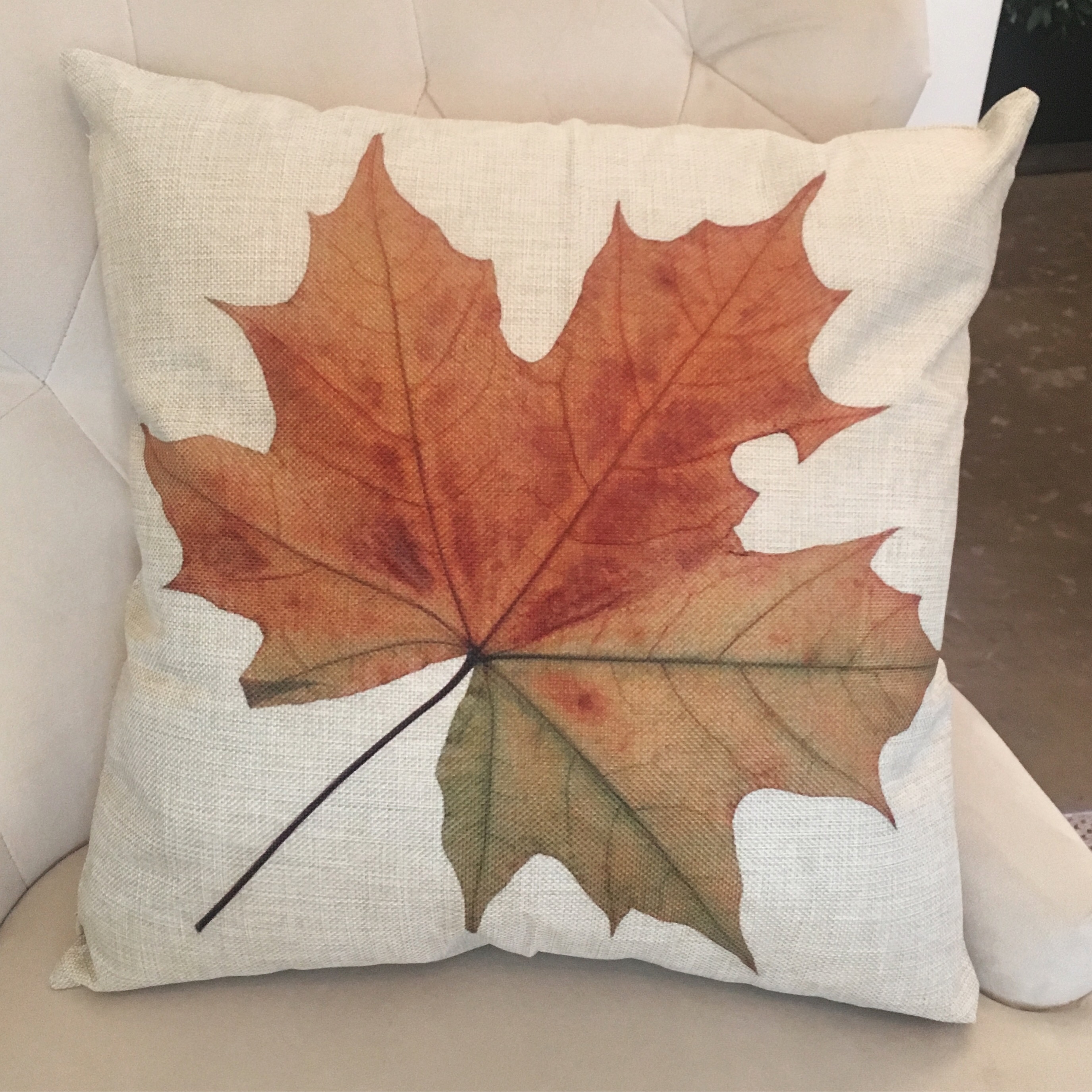 Autumn Leaf Pillow, $18.99