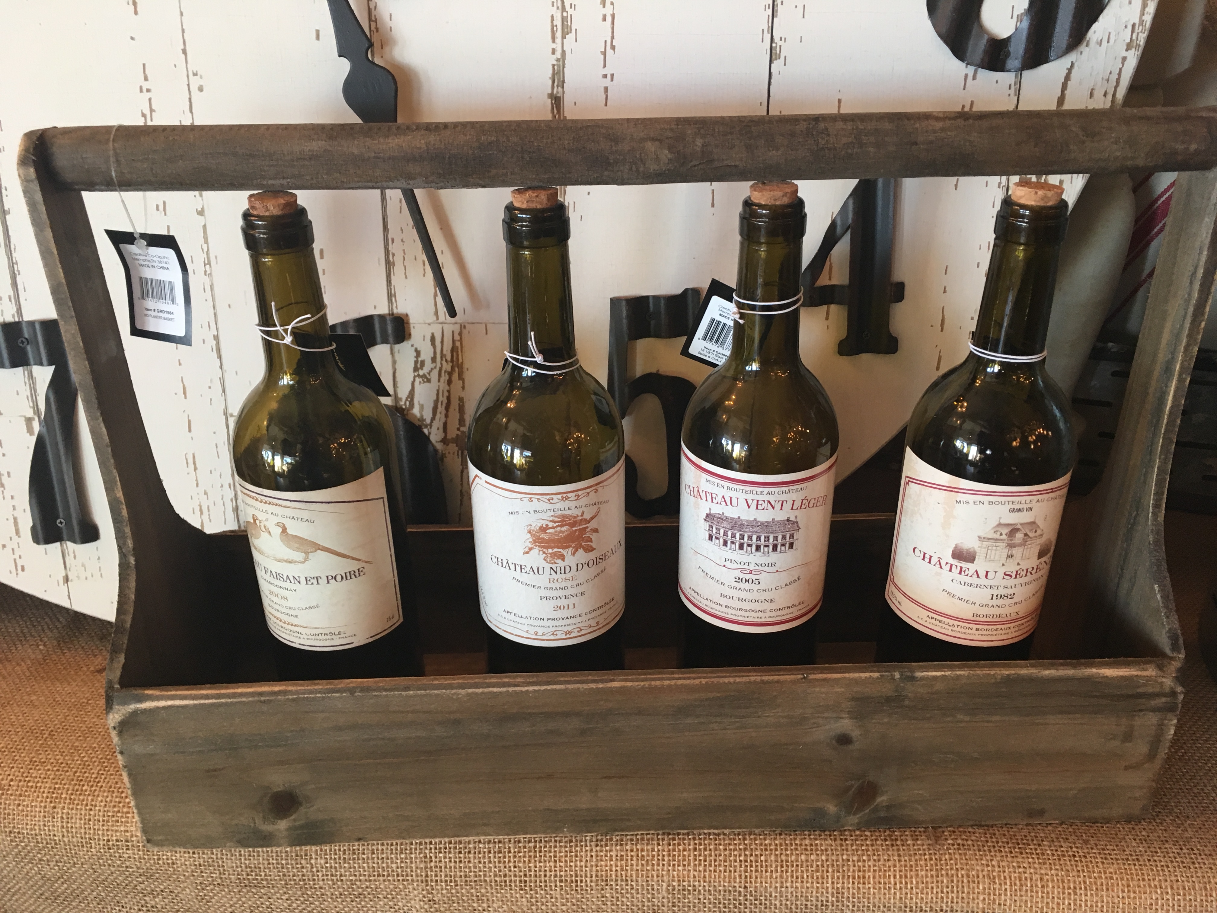 Wine Bottles, $4