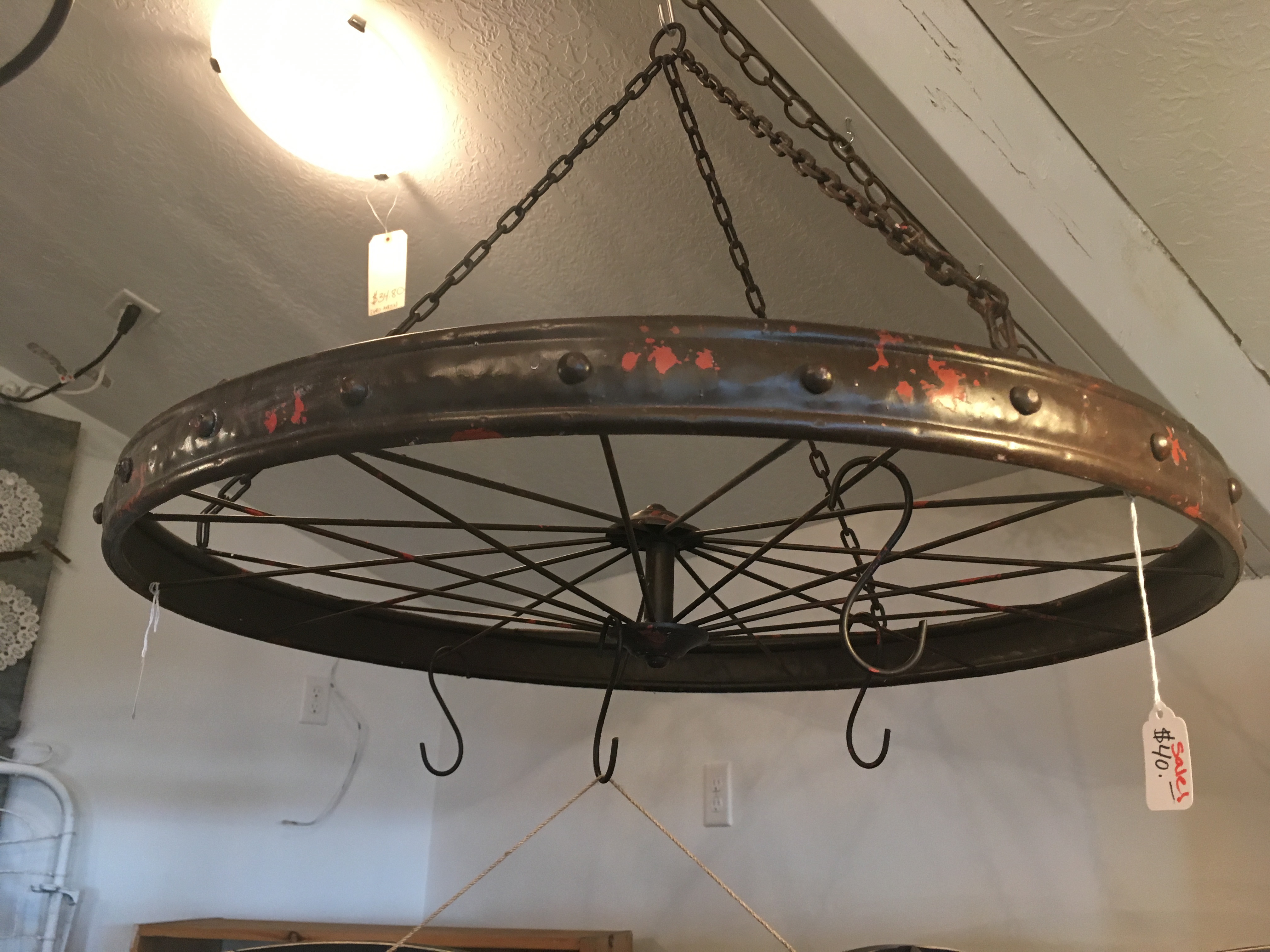 Hanging Wheel, $40