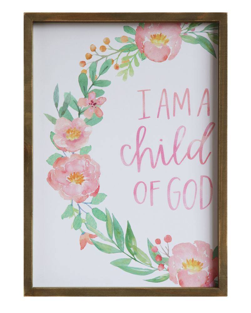 "I Am A Child Of God" Wall Art, $28
