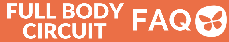 orange banner that says Full Body Circuit Facts