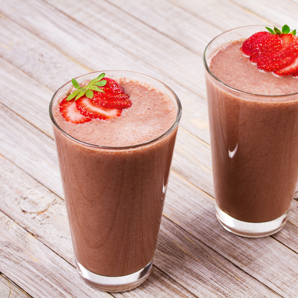 chocolate date and vanilla smoothie