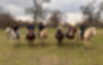 Group horseback riding at Rockin' Star Ranch