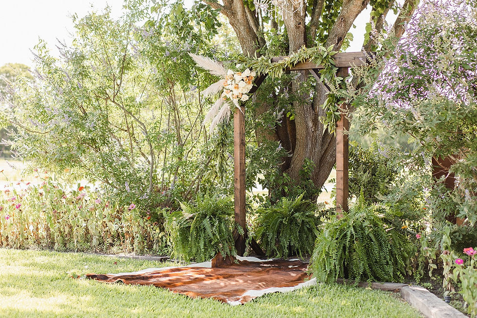 Rockin' Star Ranch Ceremony Under The Trees