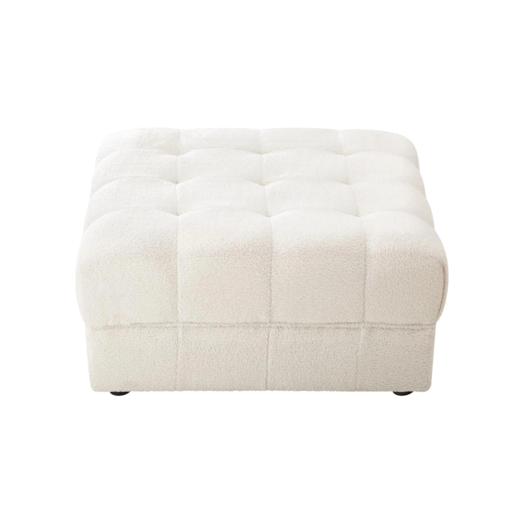 The Dahlia Ottoman (White)