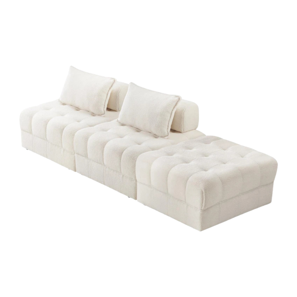 The Dahlia 3 Seater Sofa (White)