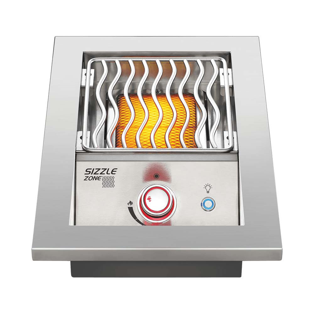 Built-In 700 Series Single Infrared Drop-In Burner + Stainless Steel Cover
