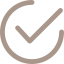 Checkmark icon inside a circle