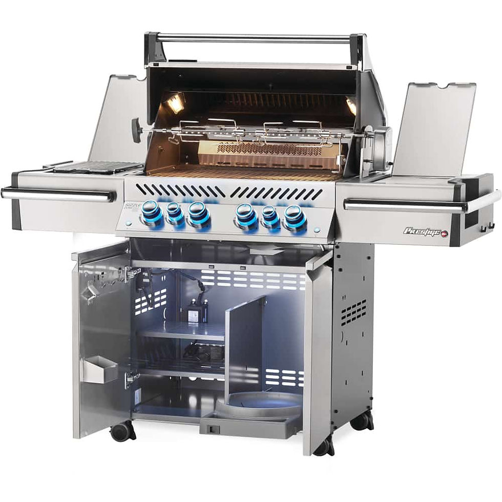 Thumbnail: PRESTIGE PRO™ 500 RSIB, Gas Grill With Infrared Rear & Side Burners, Sta