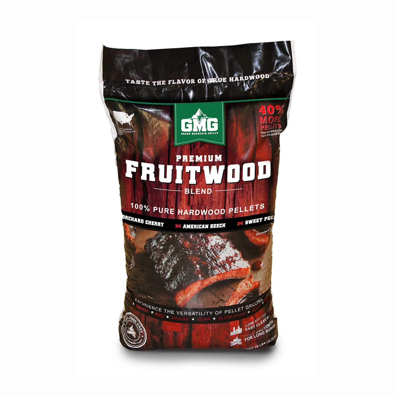 Premium Fruitwood Blend Wood Pellets (28 LB)