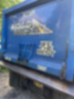 Blue Paving truck before