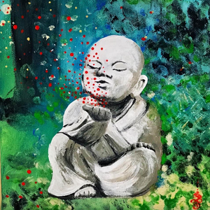 Baby Buddha. Healing artwork. SOLD