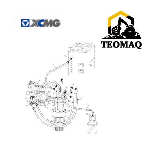 Redutor de Giro XCMG XE150BR. | TEOMAQ Escavadeiras