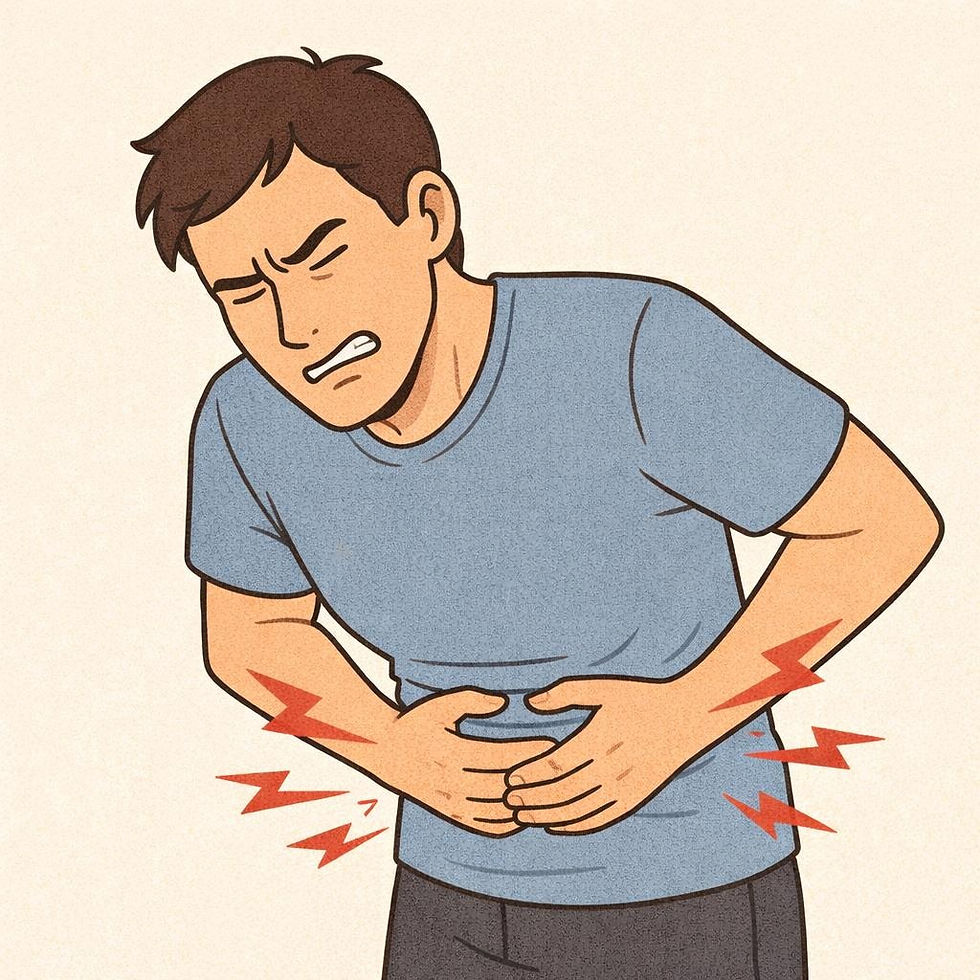 배가 쥐어짜듯 아파서 일상생활이 너무 힘들 때