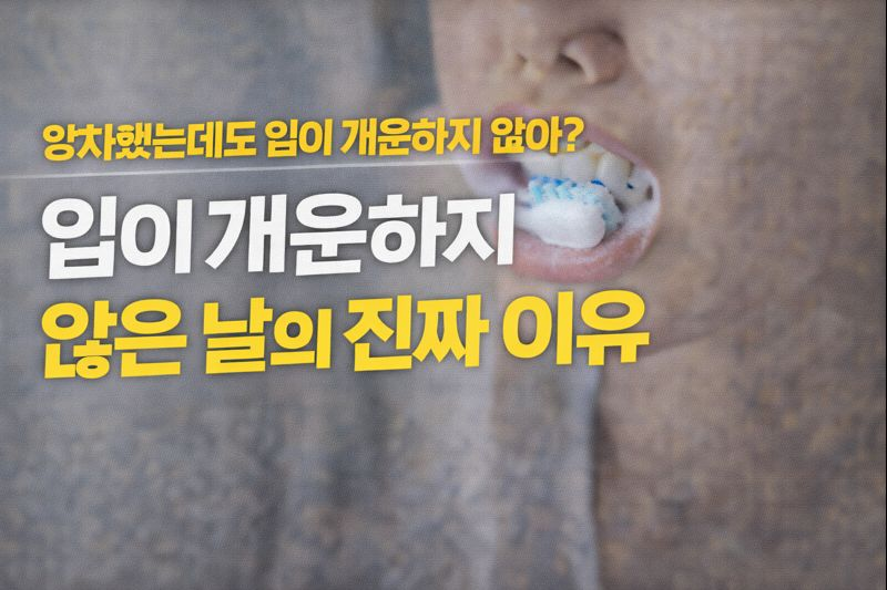 ✦ 양치했는데도 입이 개운하지 않은 날의 진짜 이유