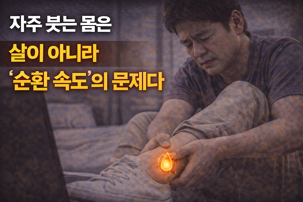 ✦ 자주 붓는 몸은 살이 아니라 ‘순환 속도’의 문제다