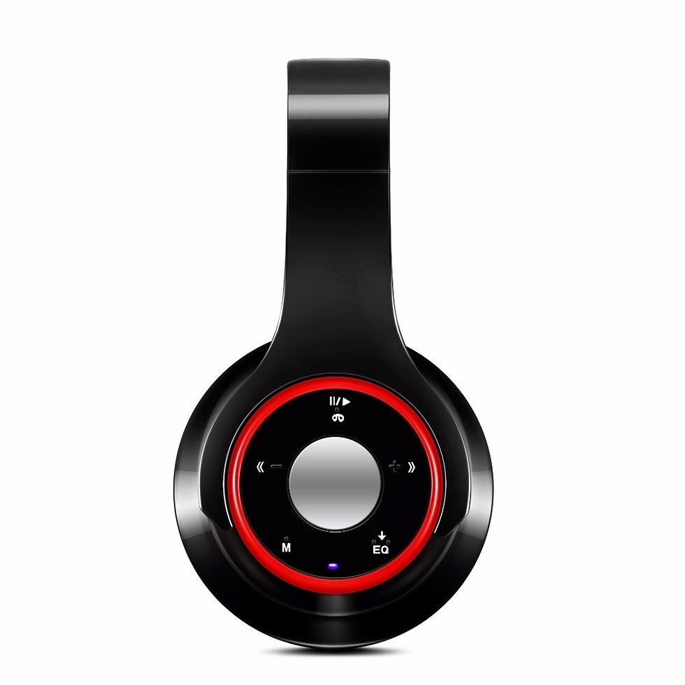 Thumbnail: Free Shipping Colorful Stereo Audio Mp3 Bluetooth Headset Wireless