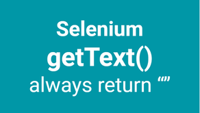 Functions getText() from WebElement always return ""
