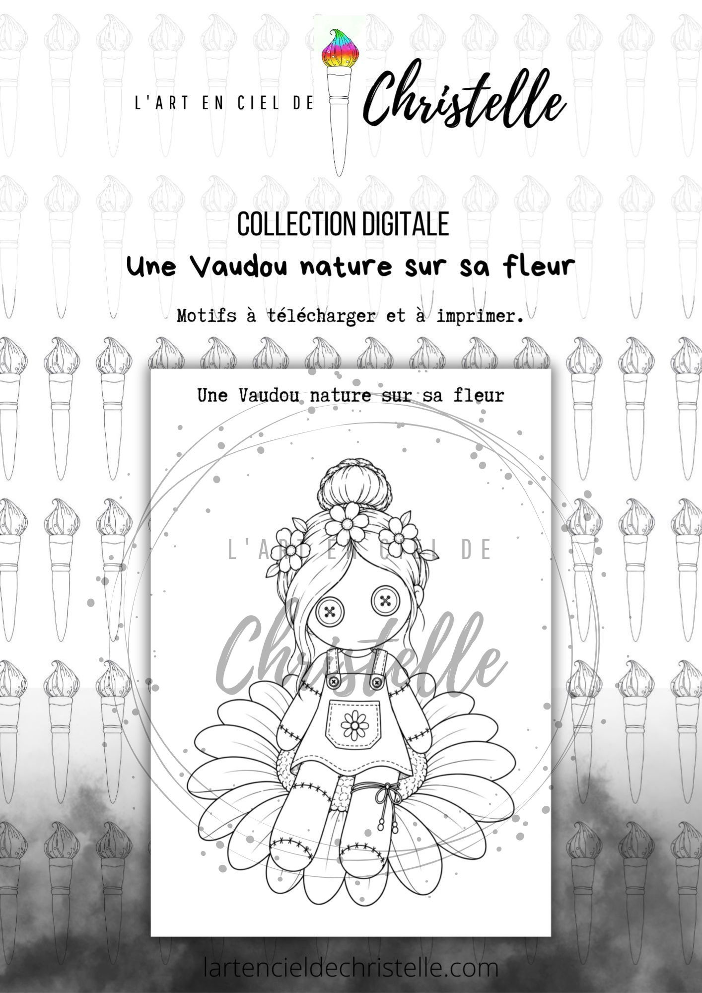 Une Vaudou nature sur sa fleur
