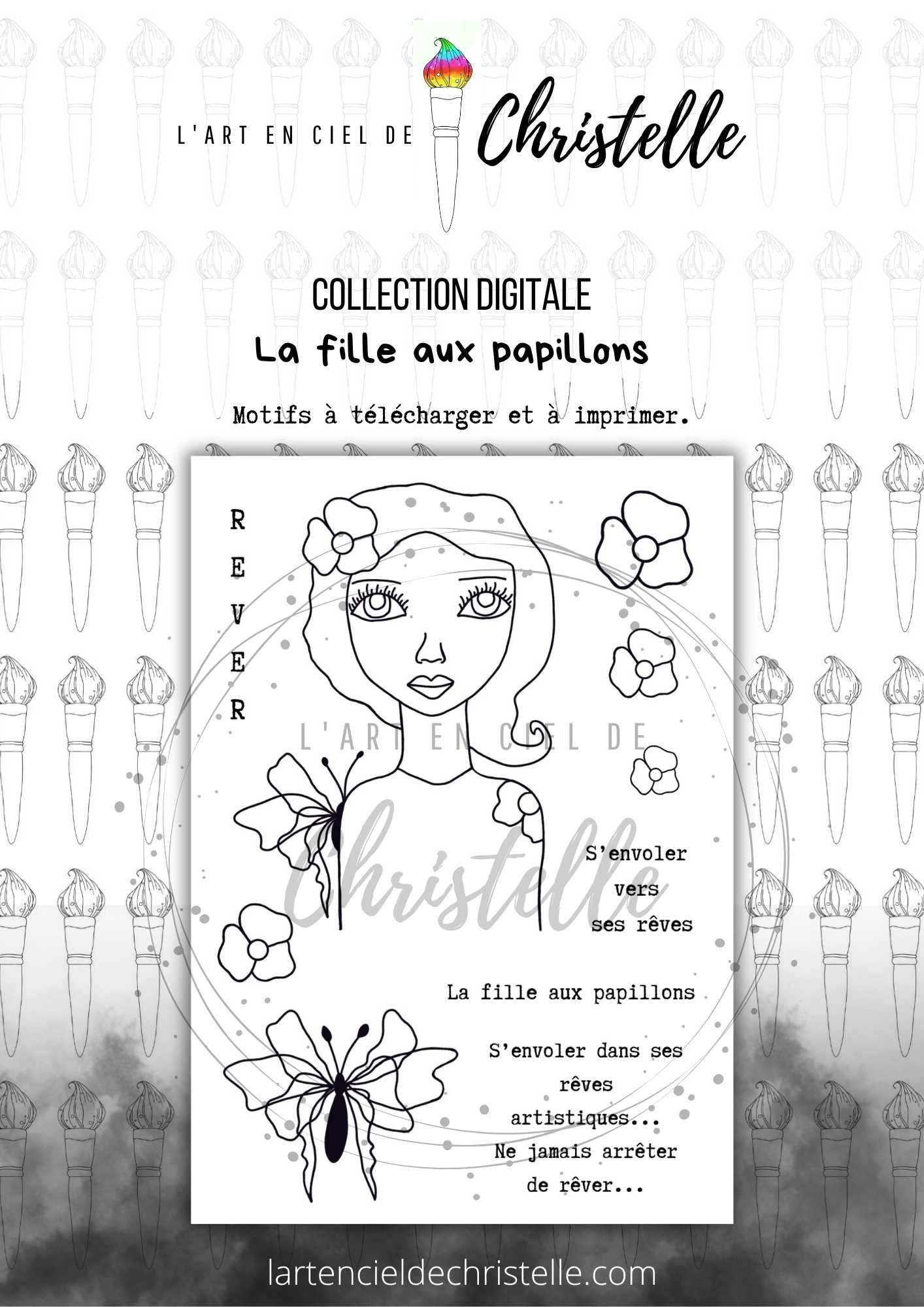 La fille aux papillons