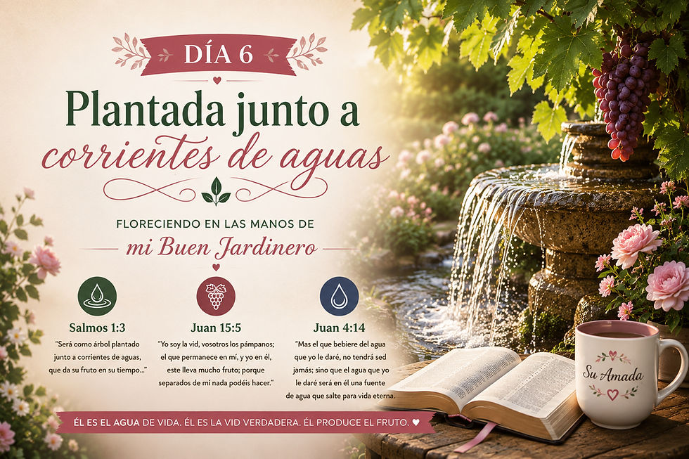 Plantada junto a corrientes de aguas