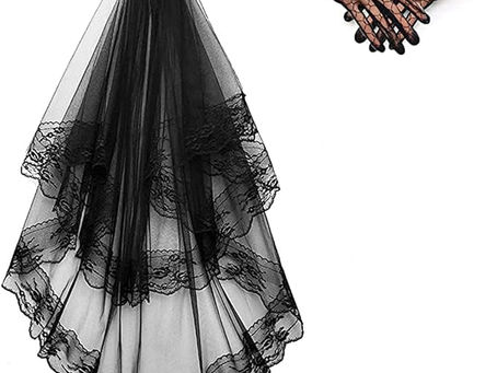 🖤✨ Black Wedding Veils: A Bold & Beautiful Bridal Statement