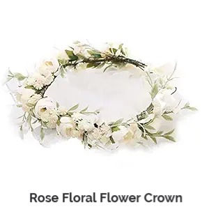 Bridal Bloom: Embrace Elegance with White Flower Crowns for Brides and Bridesmaids