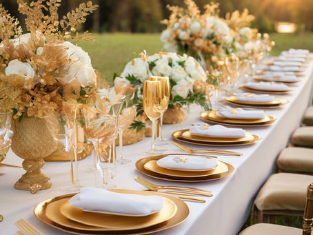 How To Add a Sparkle of Gold to Your Wedding Table Décor: Elegant, Warm & Timeless
