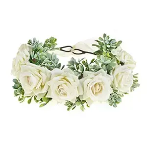 White Rose Floral Crowns: A Dreamy Accessory for Brides, Bridesmaids, Flowergirls & Photoshoots