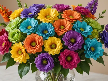 Unleash Your Creativity with Rainbow Silk Flowers, Wedding, Party Accessory