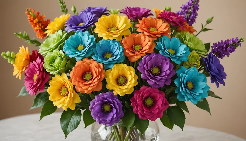 Unleash Your Creativity with Rainbow Silk Flowers, Wedding, Party Accessory 