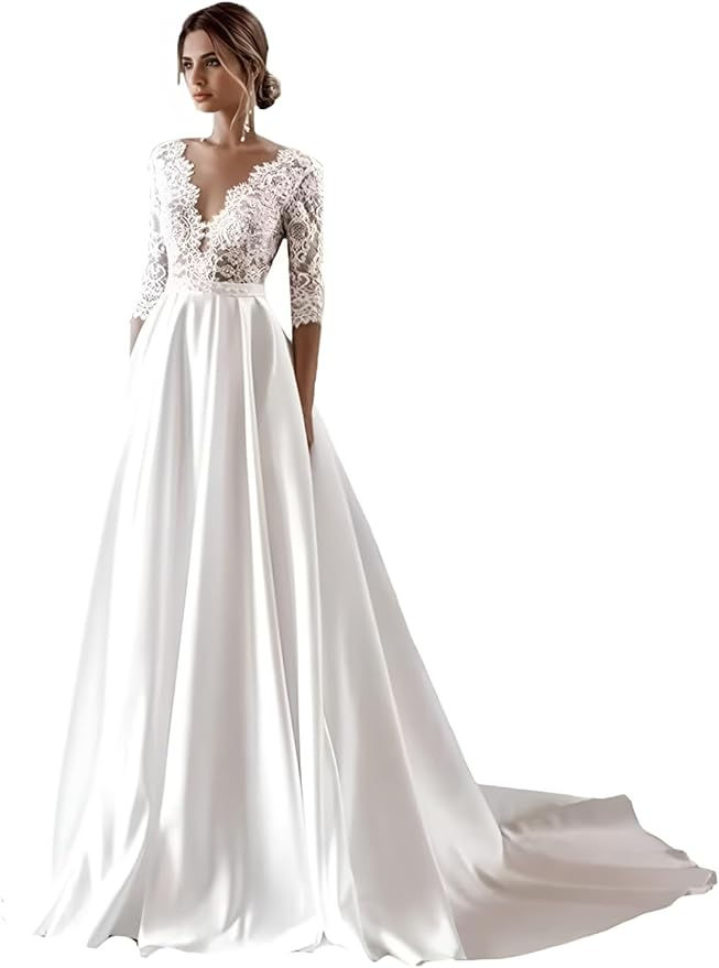 Ivory Long Sleeve Lace Dress 