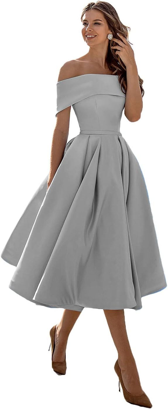 Women's Off The Shoulder Bridesmaid Dresses