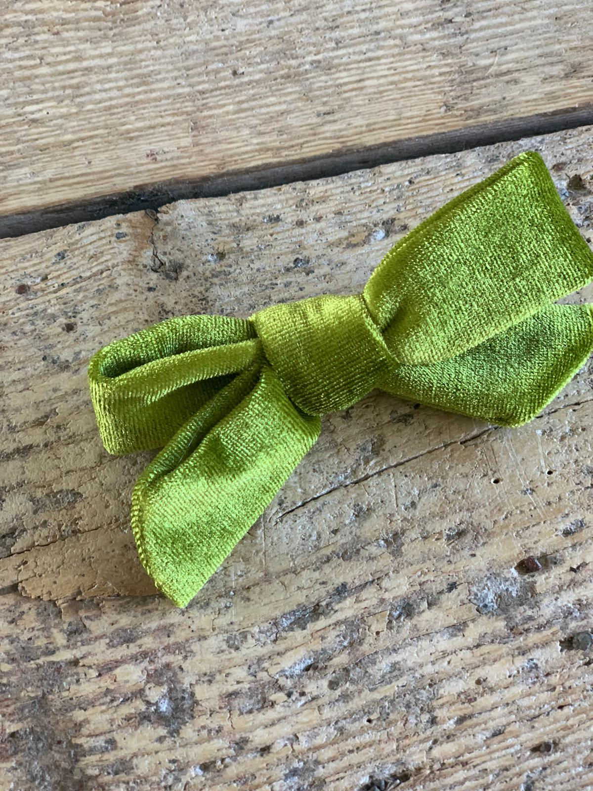 Velvet hair bows for girls