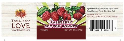 Raspberry Scotch Bonnet Mini Jam | Big Jalm