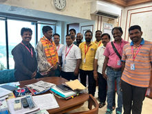 தமிழக செய்தி மக்கள் தொடர்பு துறை இயக்குனர் த.மோகன் ஐஏஎஸ் அவர்களிடம் மனு அளித்த பத்திரிகையாளர்கள்.