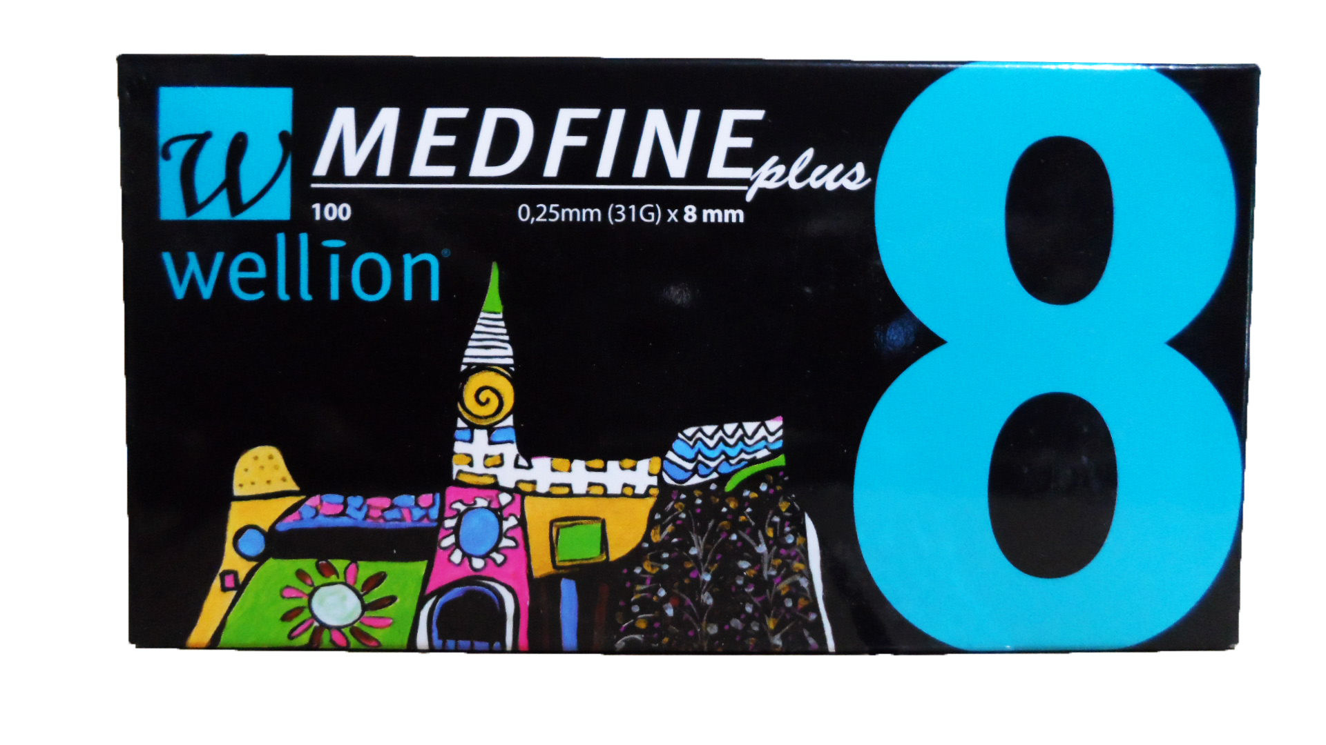 Agulhas para Caneta de Insulina MEDFINE 0.25 x 8mm