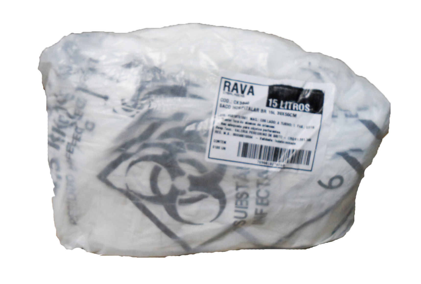 Saco para lixo hospitalar 15 L