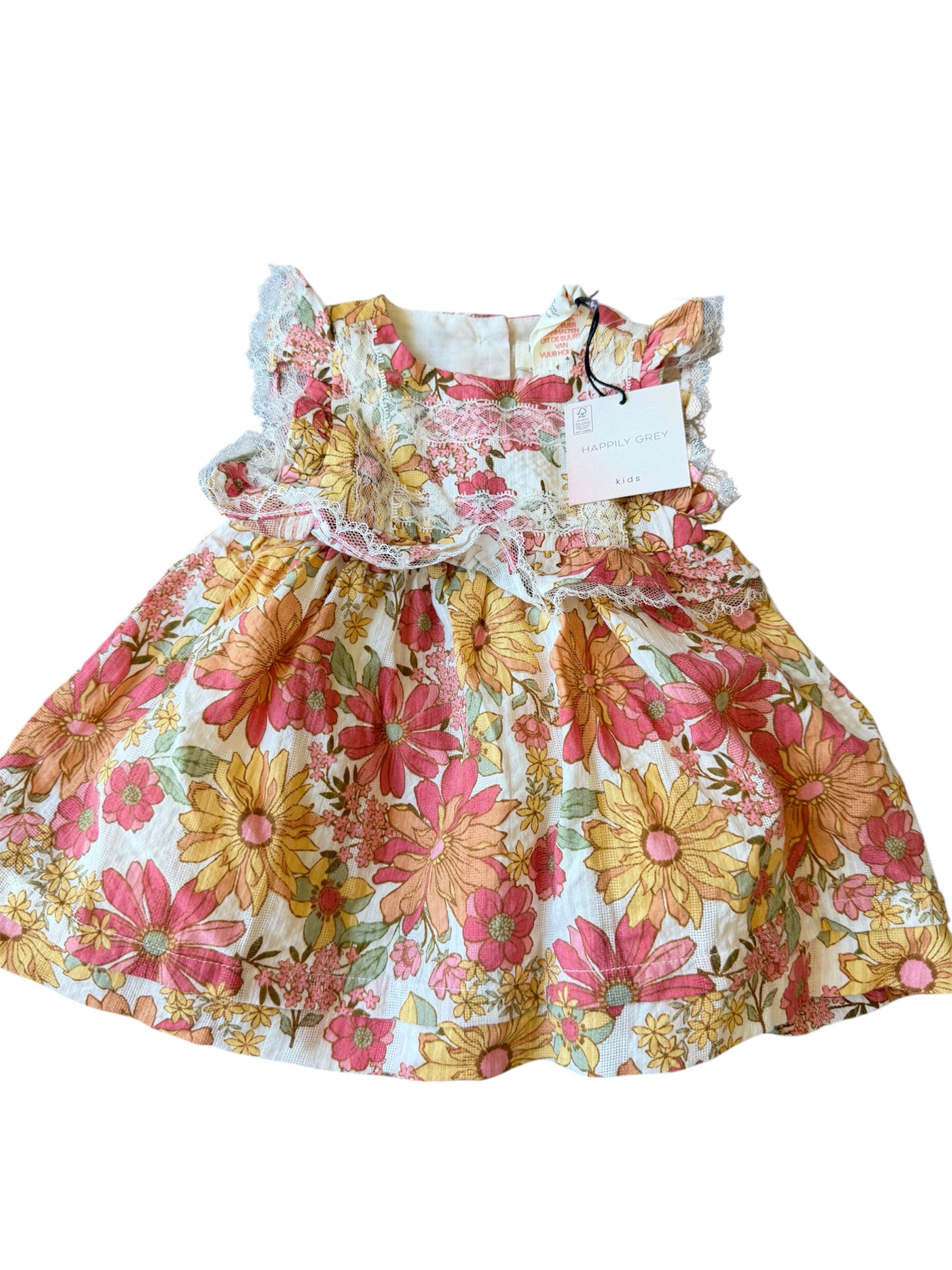 BNWT - Happily Grey Kids Dress 