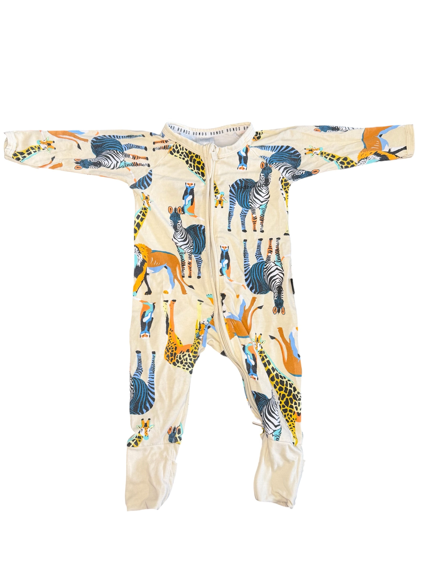Bonds Safari Animal Print Zippy 