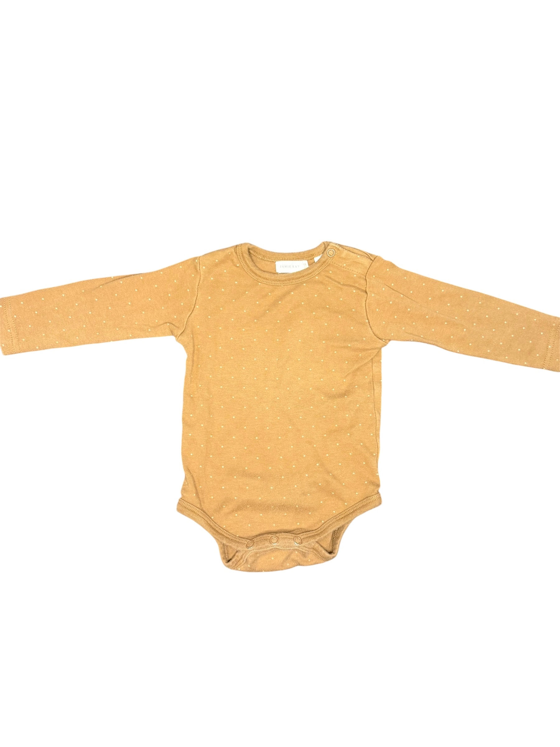 Jamie Kay Brown Long Sleeve Bodysuit 